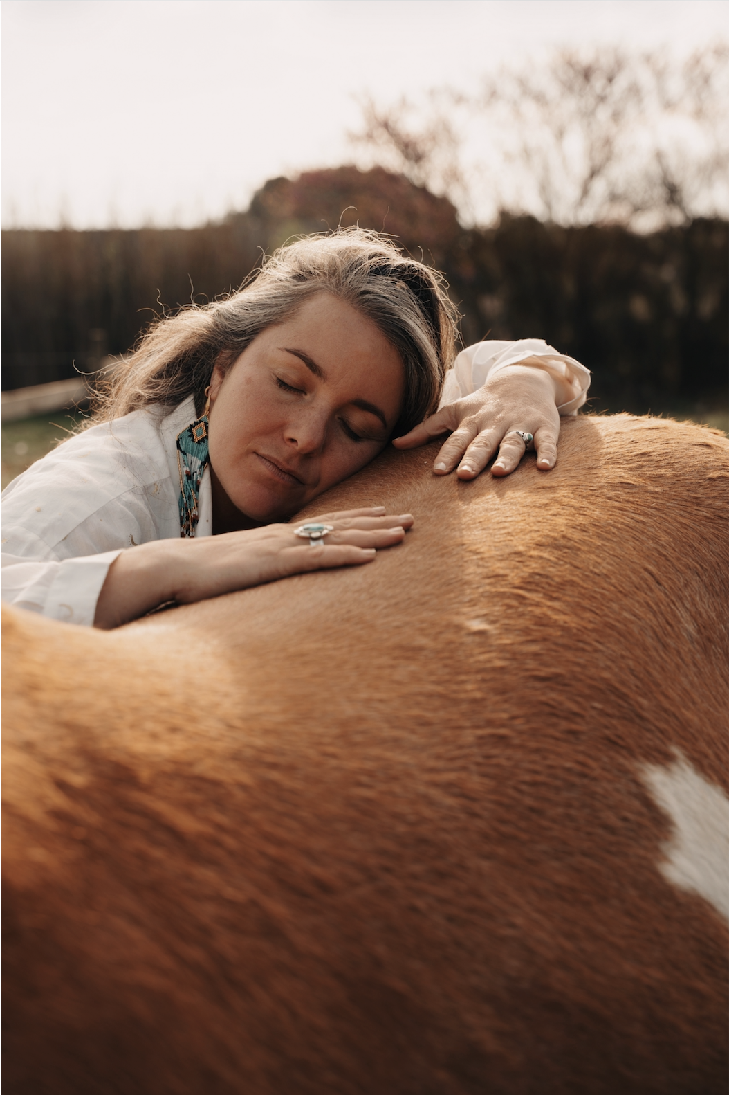 Fanny en communion avec un cheval
